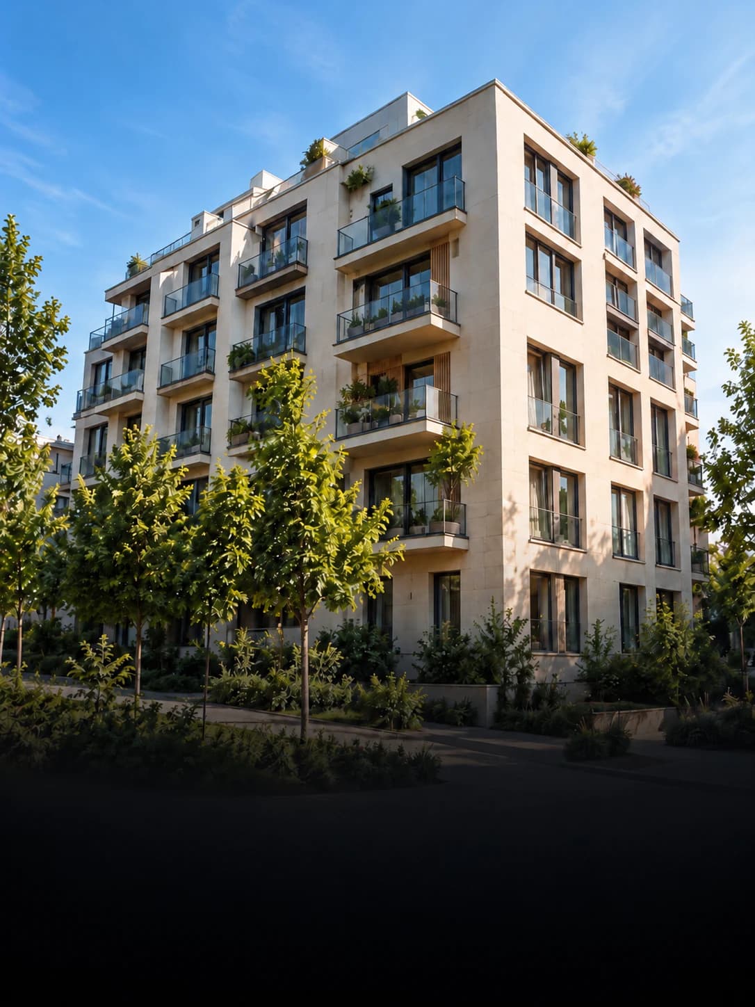 Façade d’un immeuble d’appartements